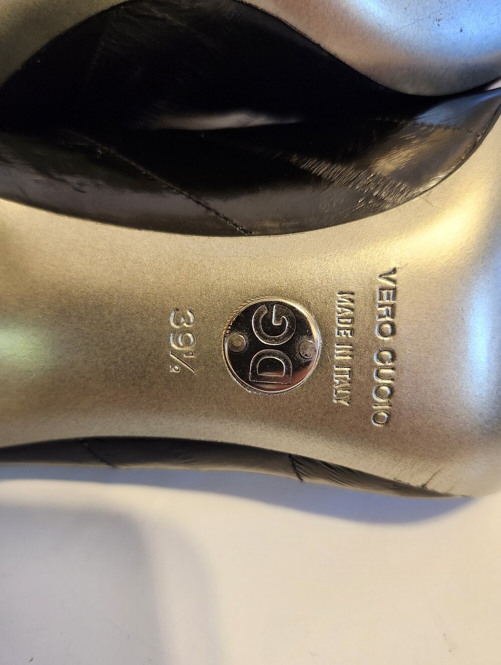 NWT Dolce & Gabbana Black Eelskin Pointed Toe Stiletto Pumps Sz.9/9.5 Ret.$795 - Picture 7 of 10